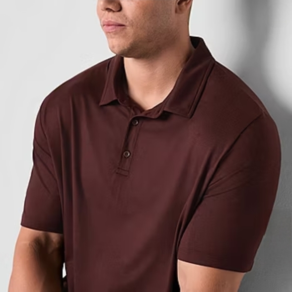 STYLUS Plum Polo Shirt Classic Short-Sleeve Design - Picture 3 of 9